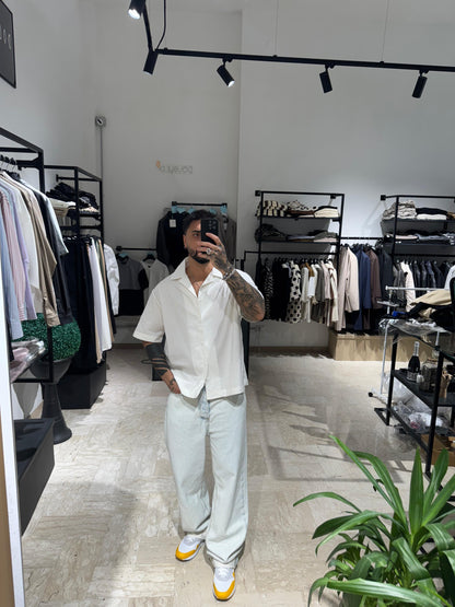 CAMICIA BIANCA CROP HYDO