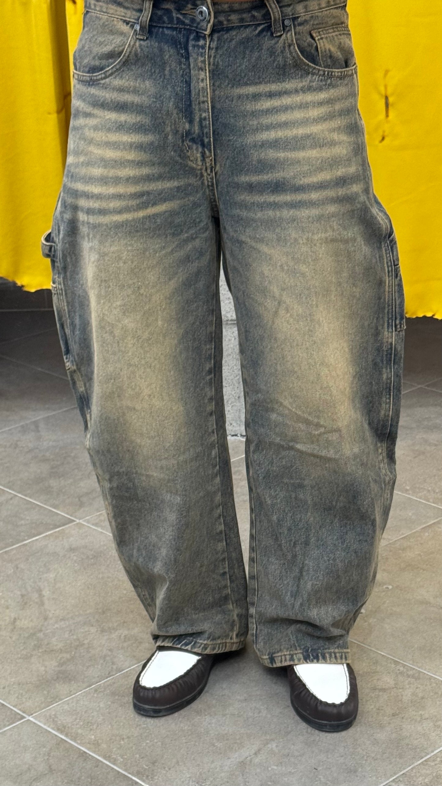 DENIM BALLOON SABBIATO