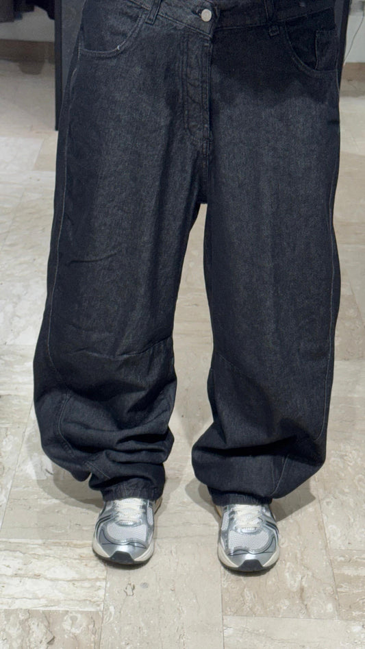 DENIM BALLOON NERO