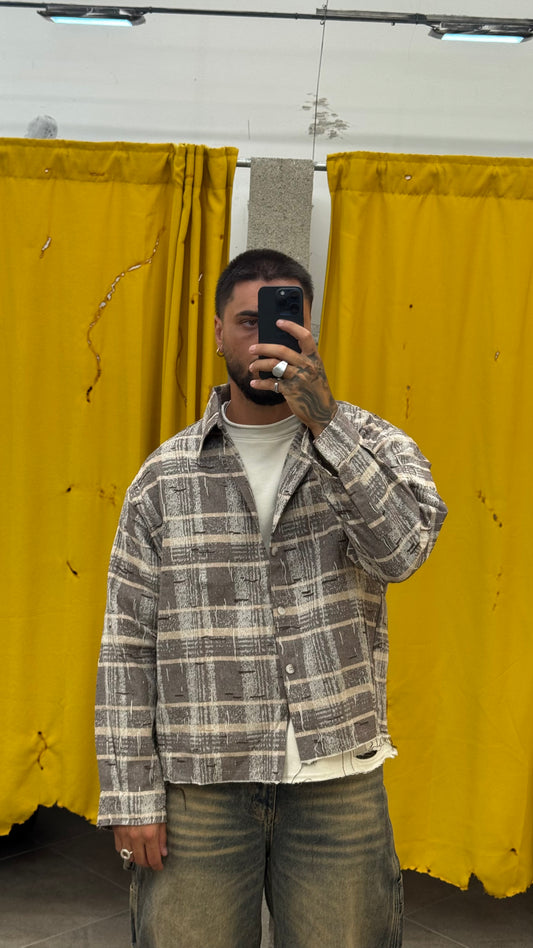 CAMICIA CROP MORO TAGLIO VIVO