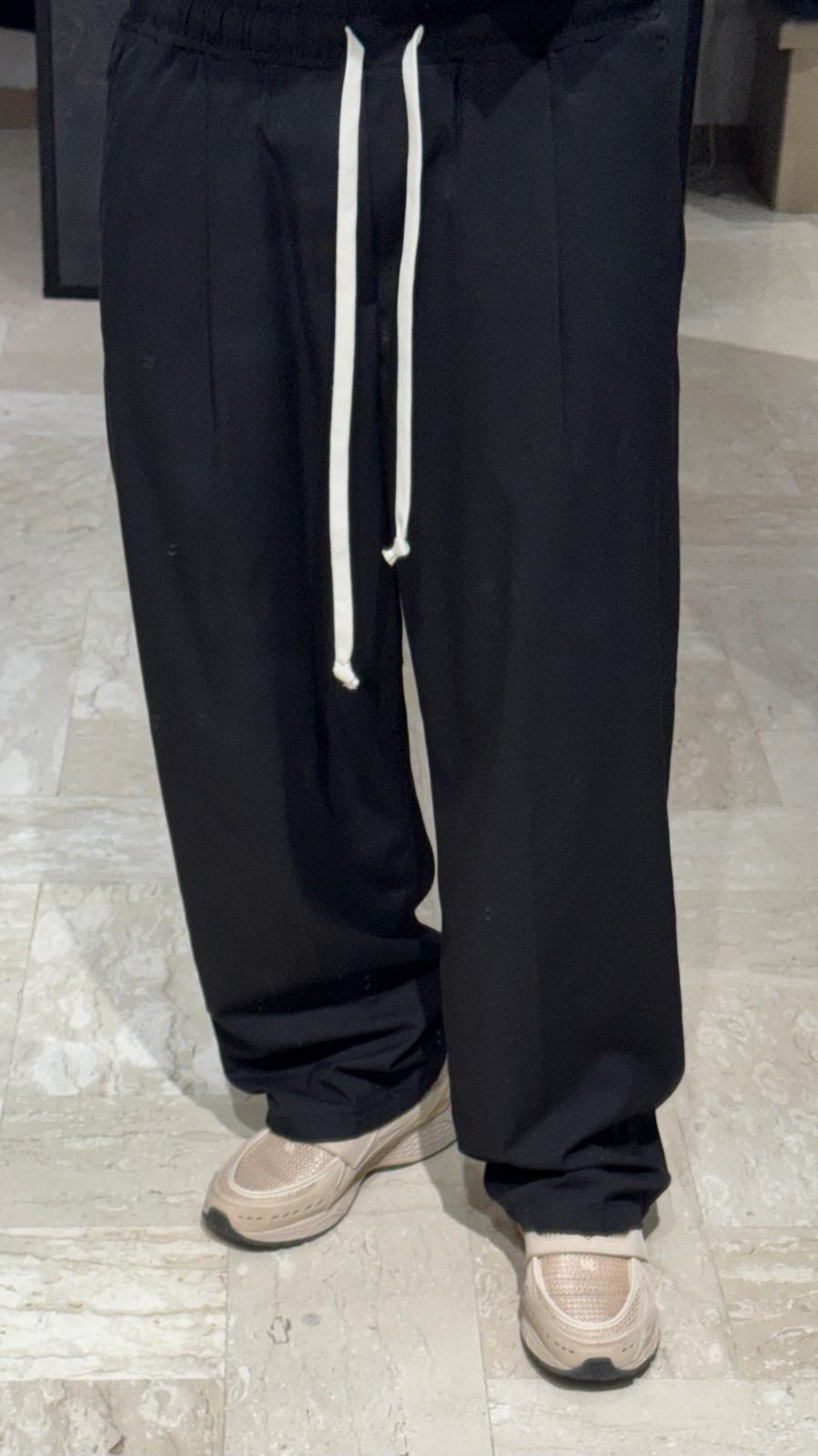 PANTALACCIO NERO FONDO LARGO