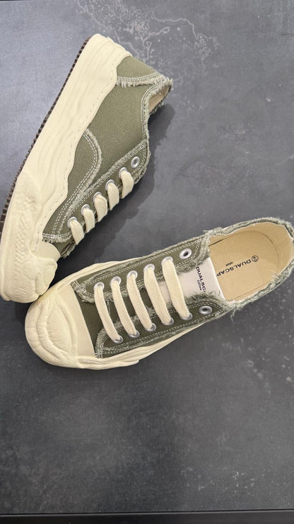 SCARPE MODELLO MAISON MIHA.. TELA VERDE