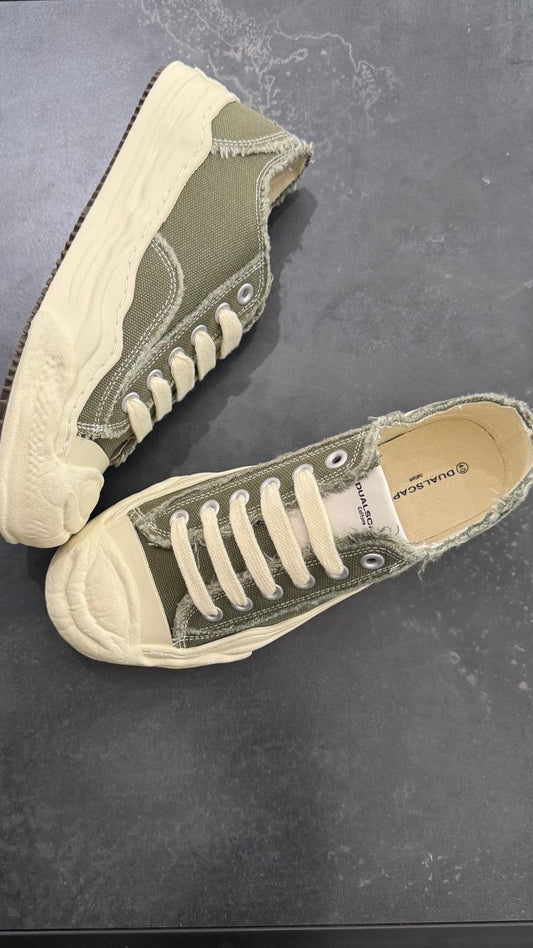 SCARPE MODELLO MAISON MIHA.. TELA VERDE