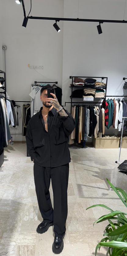 CAMICIA NERA OVER