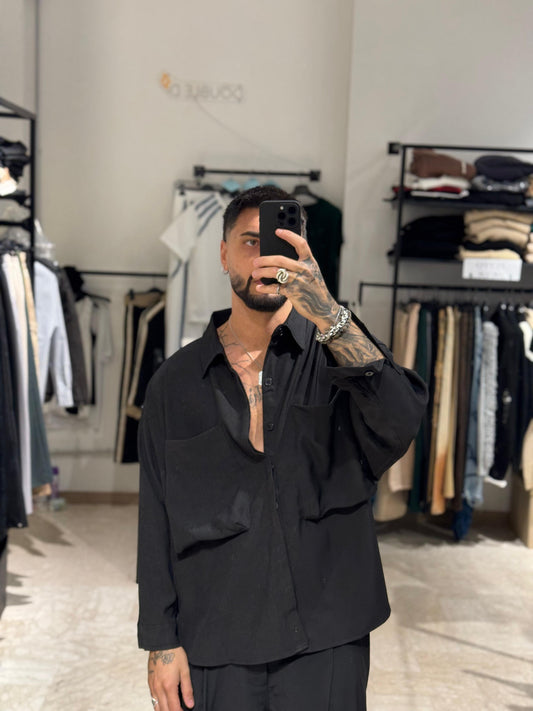 CAMICIA NERA OVER