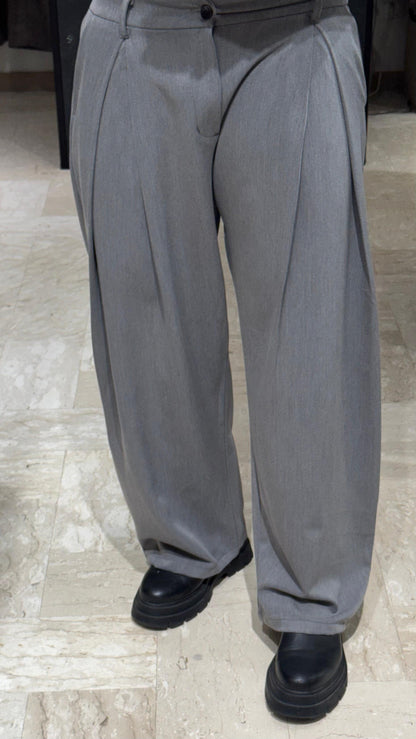 PANTALONE GRIGIO DOPPIA PENCE