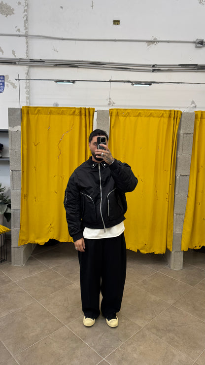 BOMBER NERO CROP