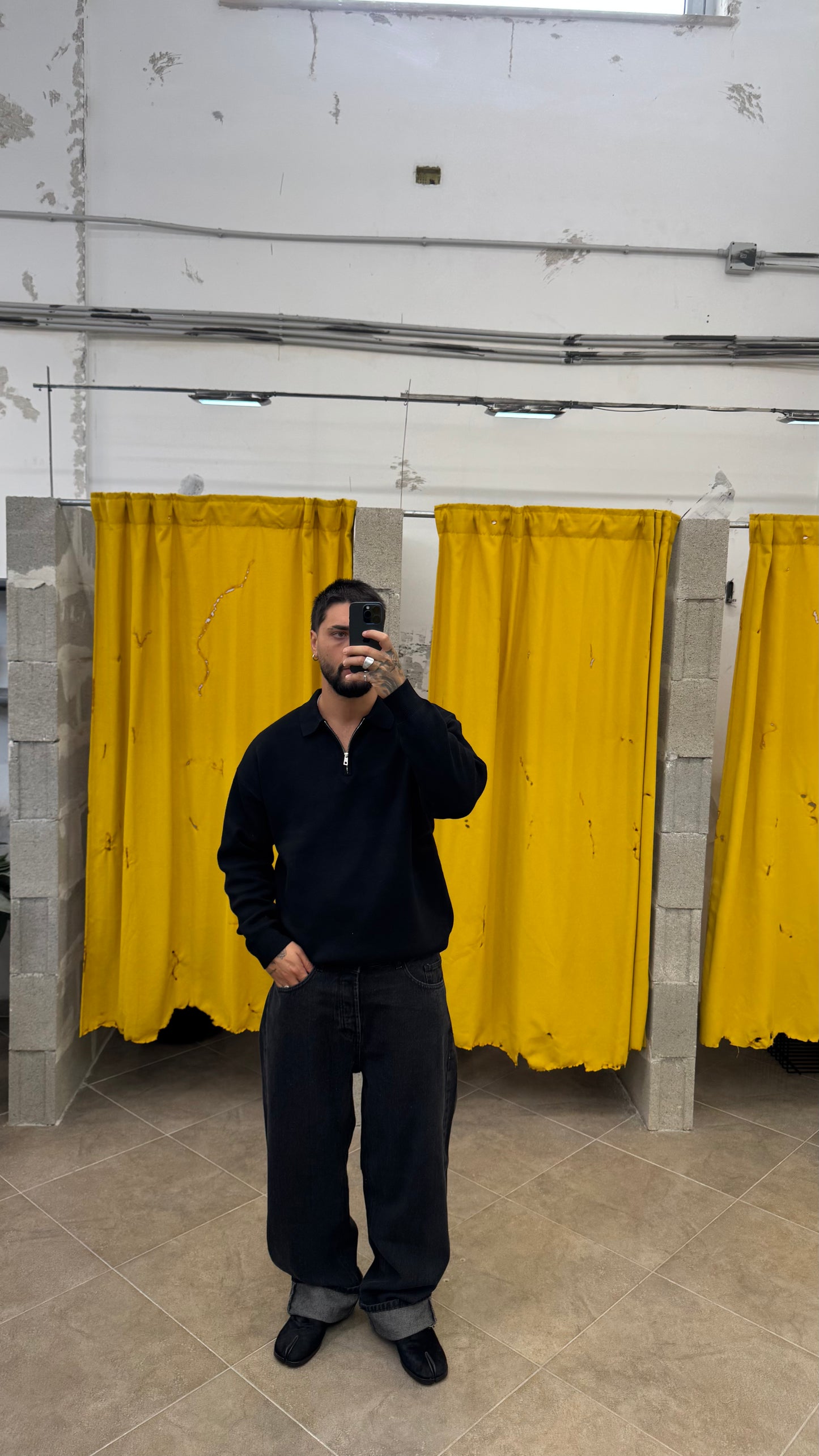 DENIM NERO SUPER BAGGY