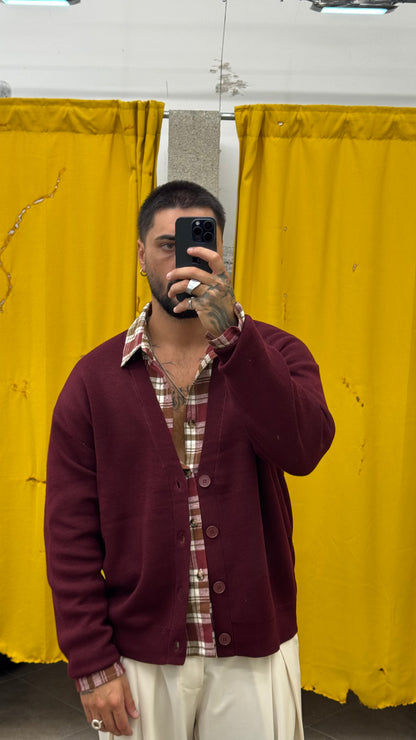CARDIGAN PRUGNA OVER