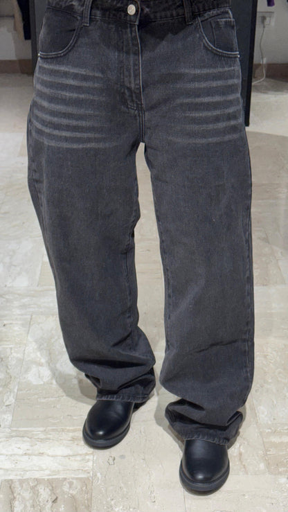 BAGGY NERO WASHED