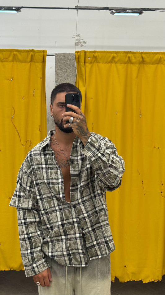 CAMICIA VERDONE DOPPIA MANICA