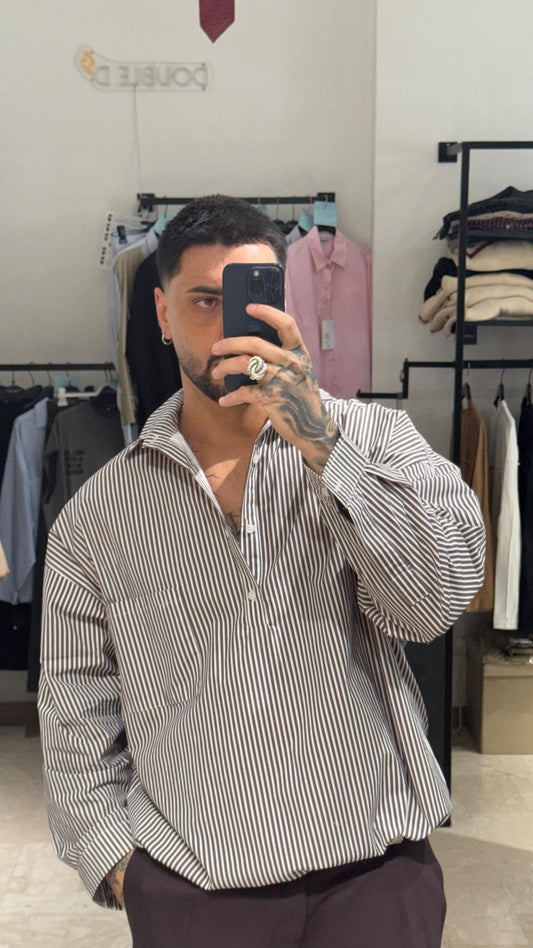 CAMICIA/CASACCA A RIGHE MORO