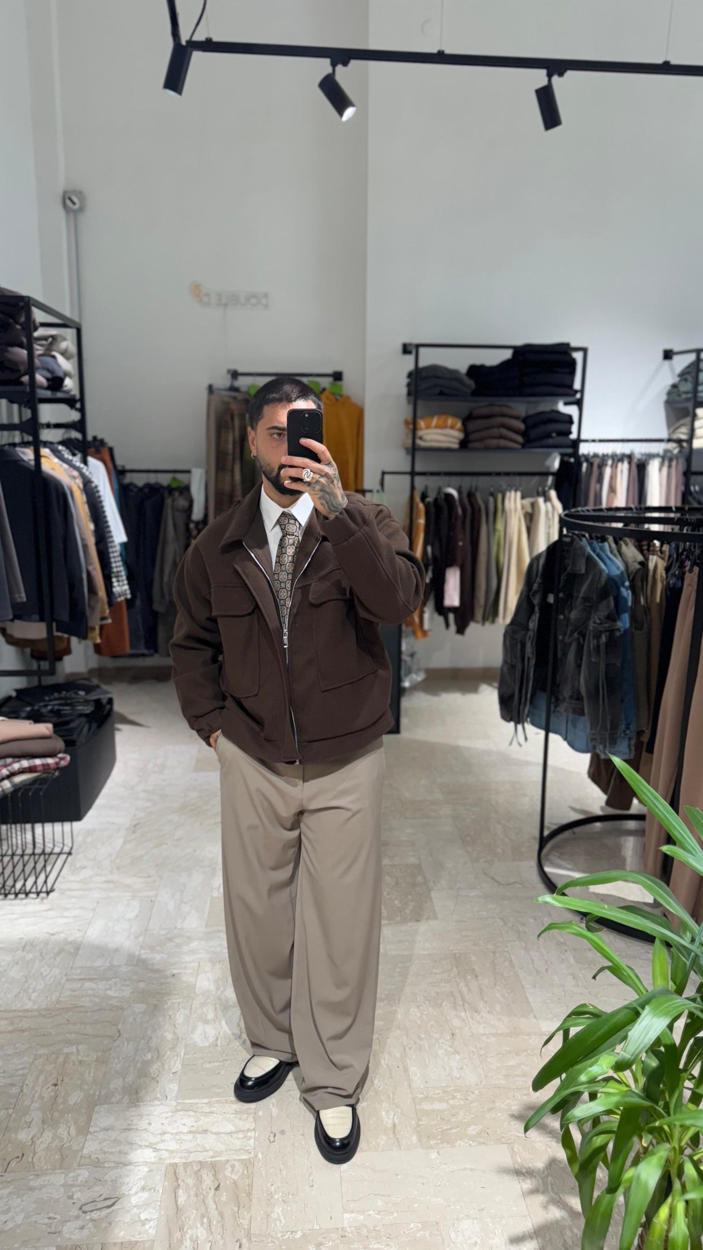 JACKET MORO CON TASCONI