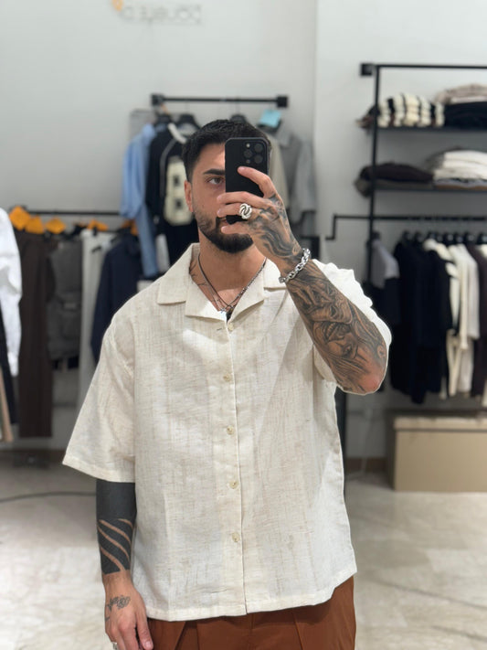 CAMICIA SABBIA GREZZA