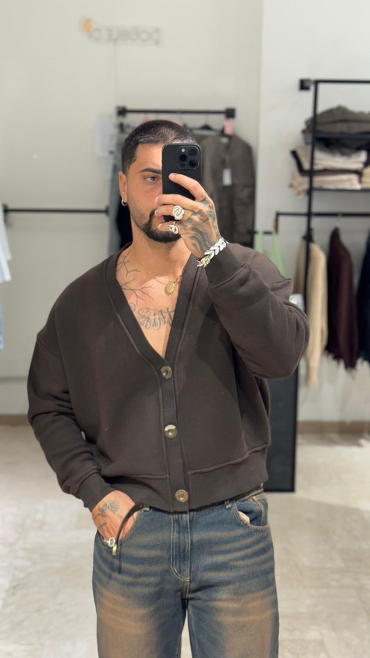 CARDIGAN CROP MORO