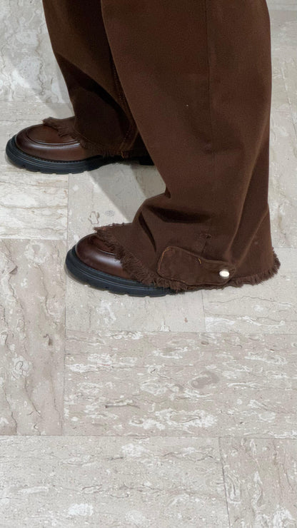 PANTALACCIO MORO FONDO LARGO CON ROTTURE