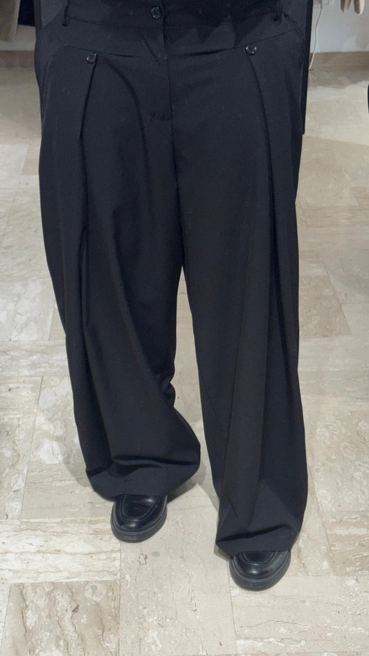PANTALONE BUTTONS NERO