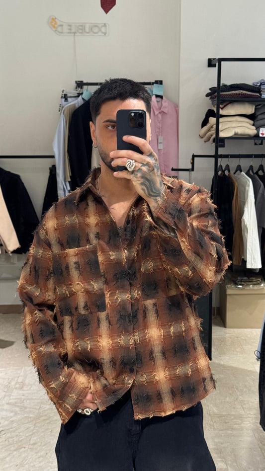 CAMICIA SFILACCIATA OVER