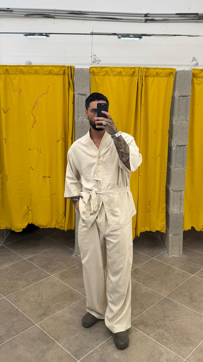 COMPLETO KIMONO BEIGE
