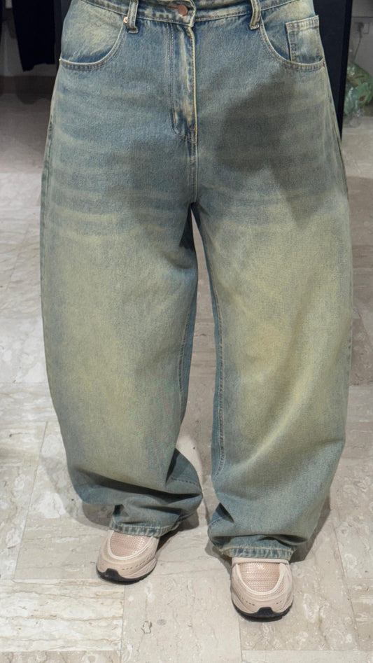 DENIM BALLOON SABBIATO