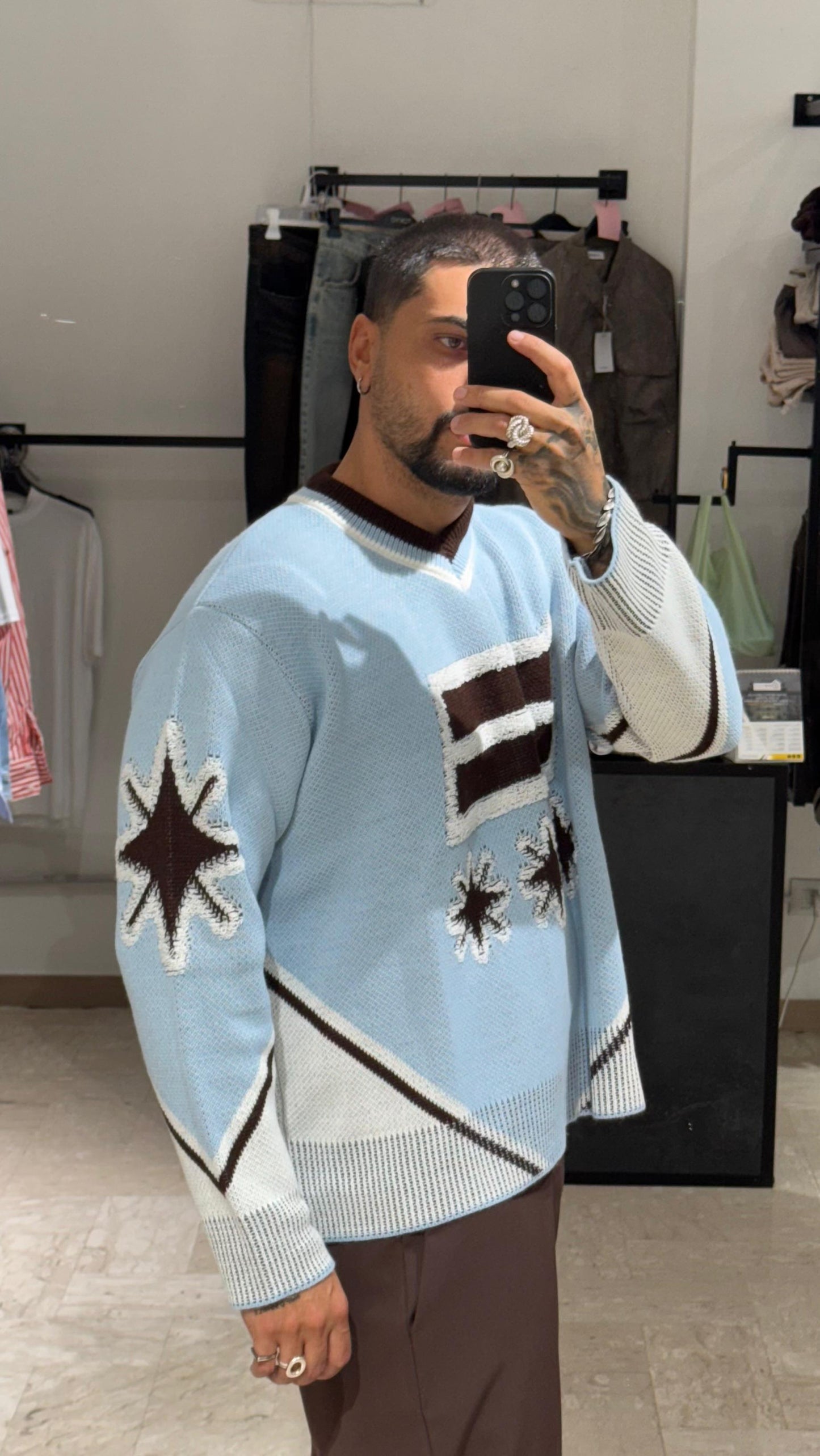 MAGLIONE HOCKEY AZZURRO