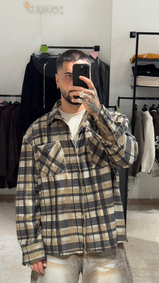 CAMICIONE QUADRI OVER