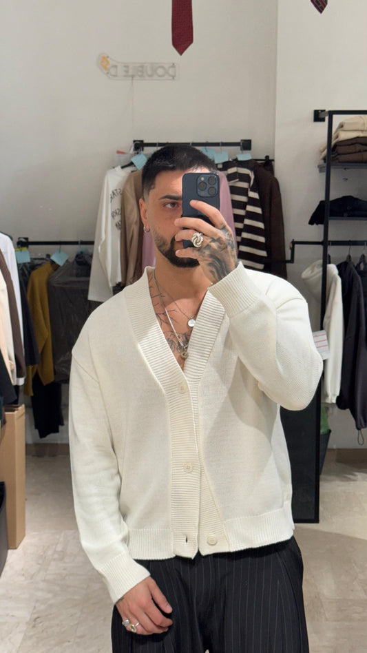 CARDIGAN PANNA CROP/OVER